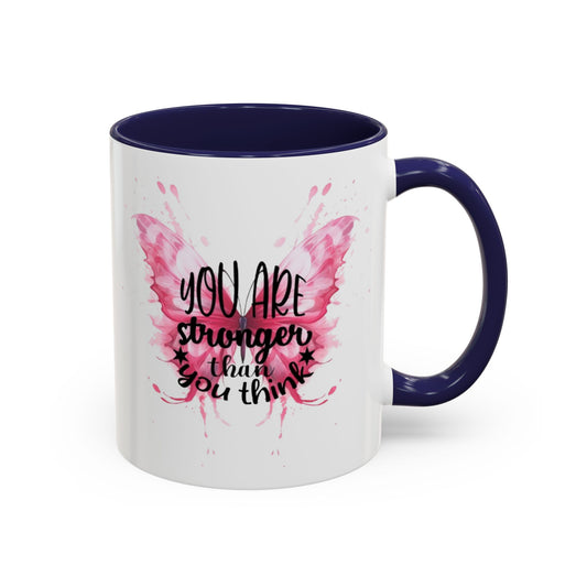 Inspirational Butterfly Coffee Mug, Empowerment Gift, Motivational Drinkware, Self-Care Mug, Butterfly Decor, Pink Mug