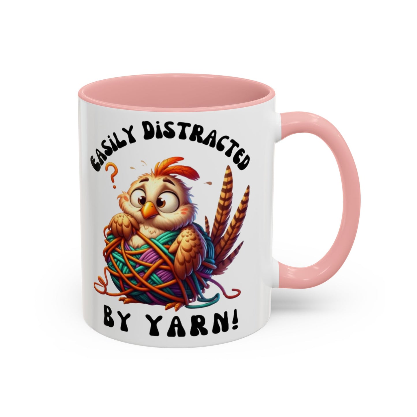 Whimsical Yarn Lover's Coffee Mug – Perfect Gift for Crafters, Crafting Enthusiasts, Cozy Home Decor, Fun Accent Mug