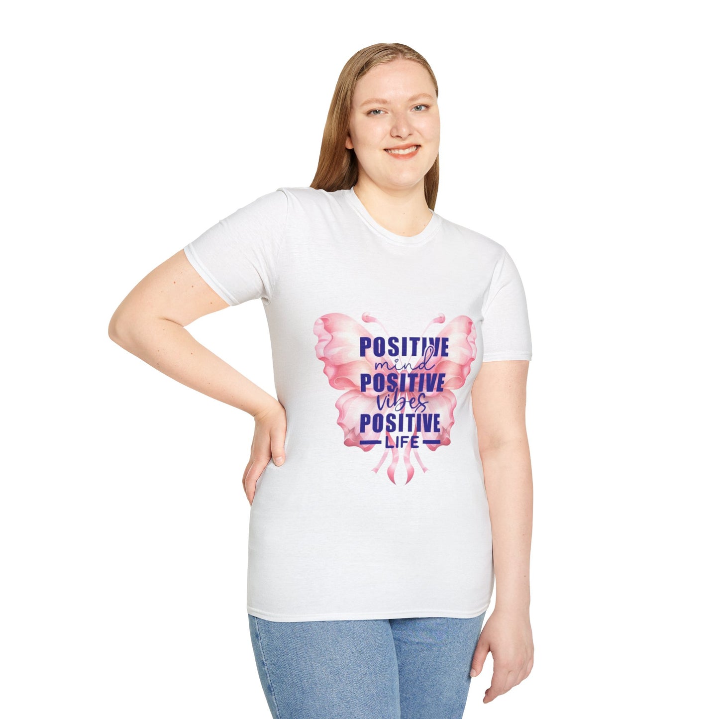 Positive Butterfly T-Shirt, Inspirational Tee, Motivational Shirt, Unisex Apparel, Gift for Her