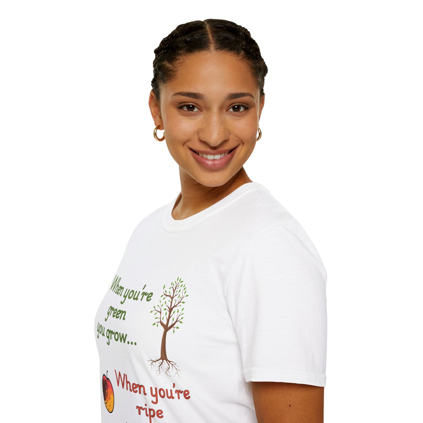 Humorous Growth Quote Unisex Softstyle T-Shirt