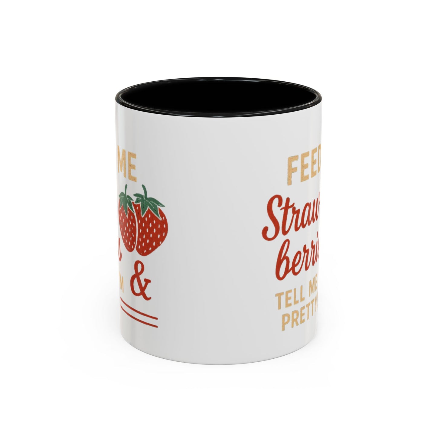 Cute Strawberry Themed Accent Coffee Mug - Perfect for Gifts, Home, Kitchen, Birthday, Fun Quotes
