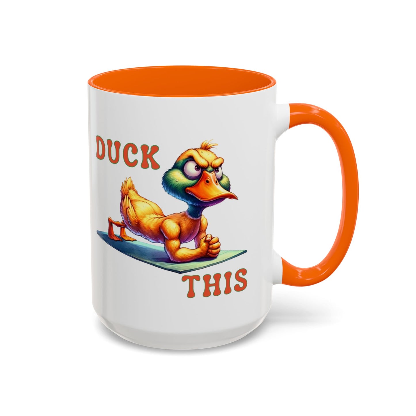 Quirky Duck Yoga Mug - Funny Coffee Cup for Yoga Lovers, Gift for Friends, Exercise Motivation, Duck This Mug