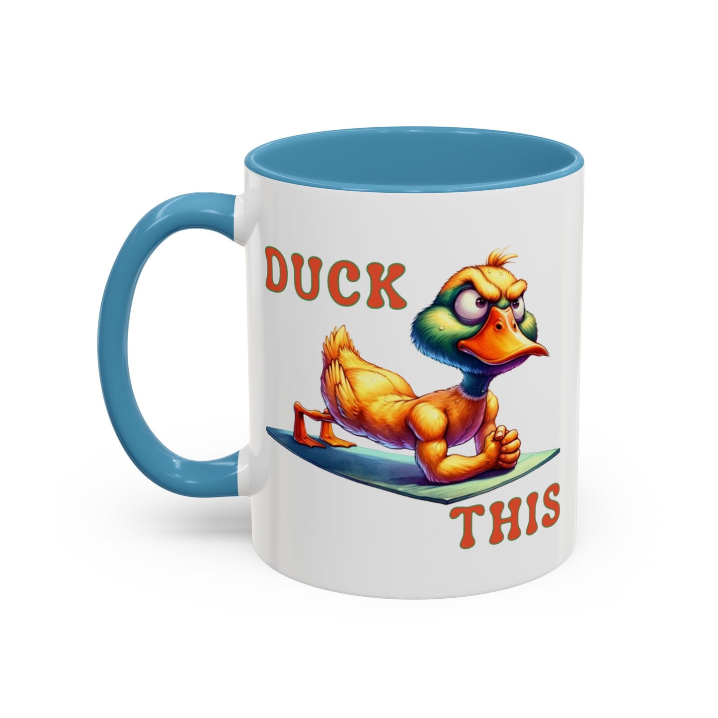 Quirky Duck Yoga Mug - Funny Coffee Cup for Yoga Lovers, Gift for Friends, Exercise Motivation, Duck This Mug