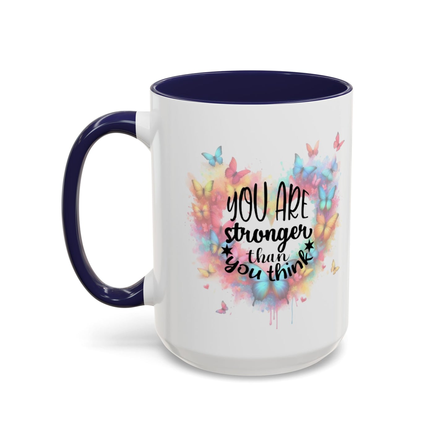 Inspirational Butterfly Coffee Mug, Motivational Gift for Friends, Colorful Mug for Tea Lover, Positive Affirmation, Self-Care Sip