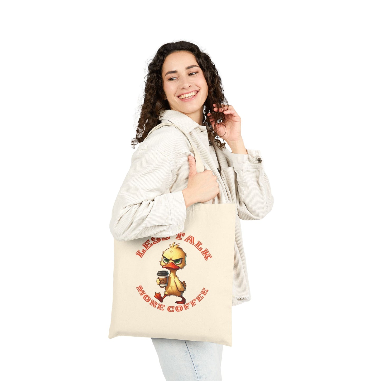 Coffee Lover's Cotton Canvas Tote Bag - Less Talk More Coffee Shopping Bag, Eco-Friendly Gift for Baristas, Cute Tote for Daily Use, [...]