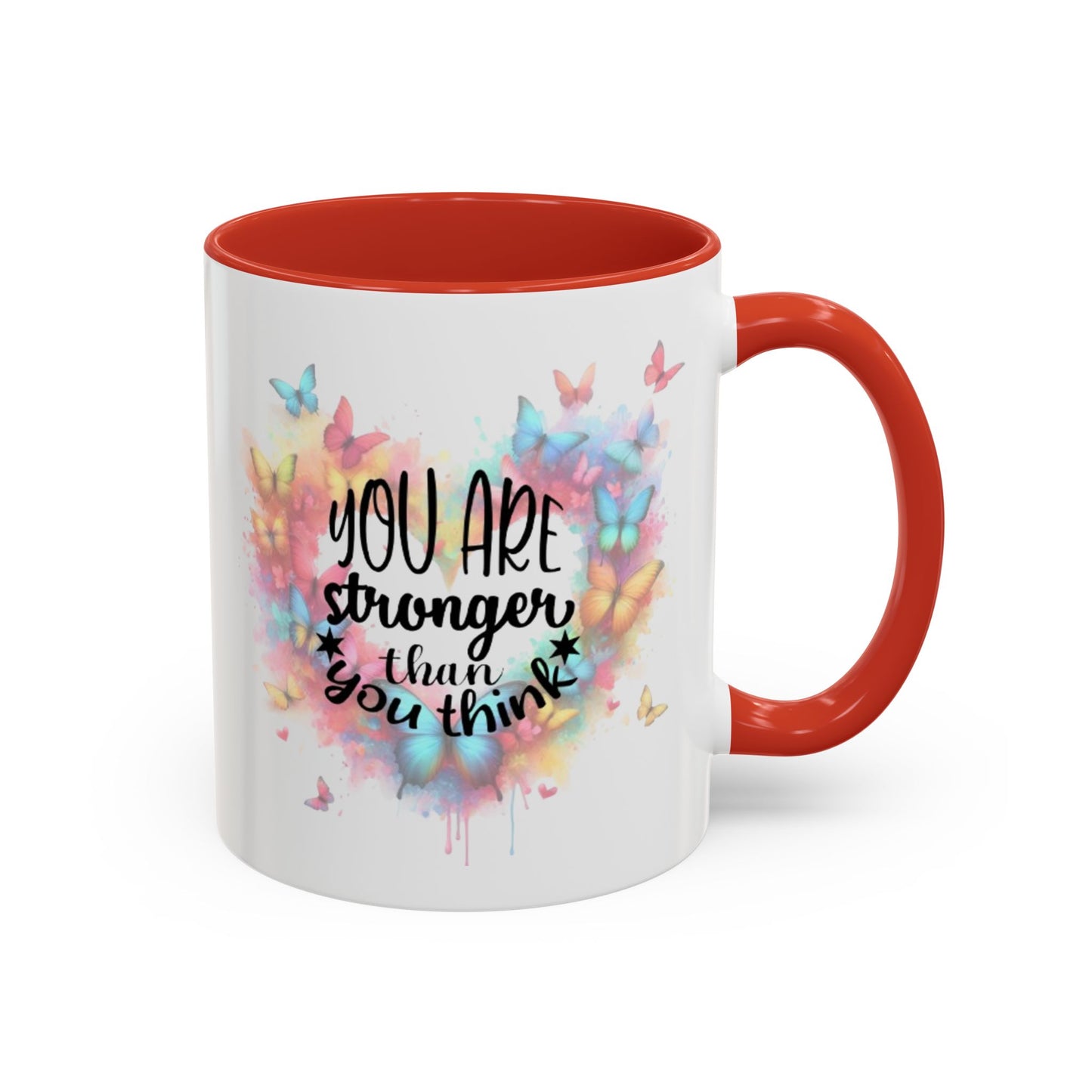 Inspirational Butterfly Coffee Mug, Motivational Gift for Friends, Colorful Mug for Tea Lover, Positive Affirmation, Self-Care Sip