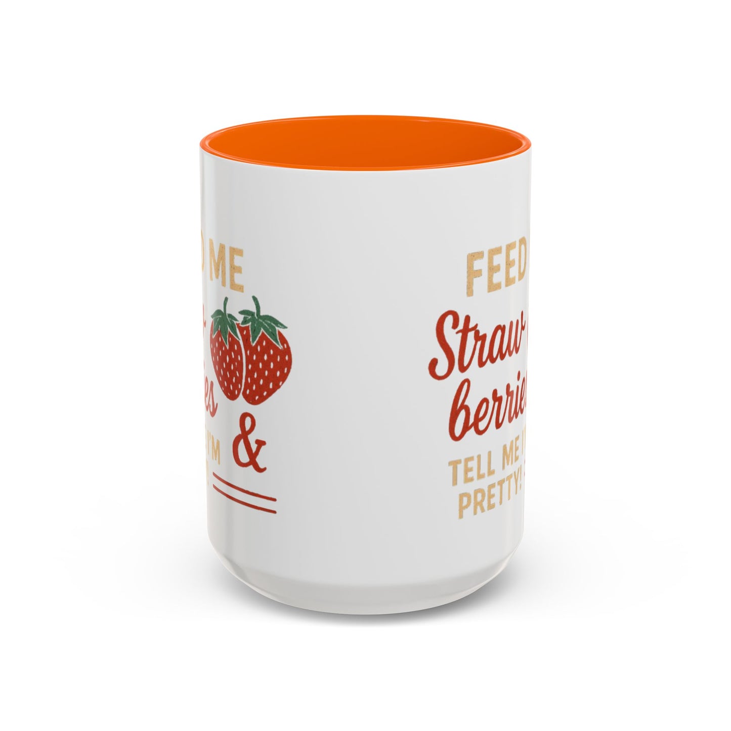 Cute Strawberry Themed Accent Coffee Mug - Perfect for Gifts, Home, Kitchen, Birthday, Fun Quotes