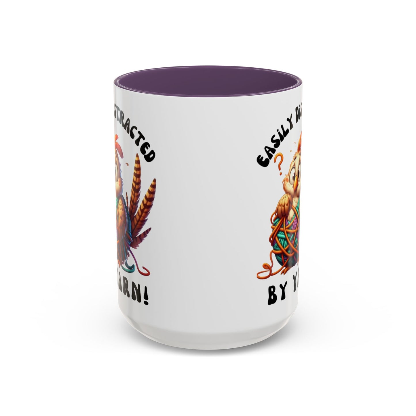 Whimsical Yarn Lover's Coffee Mug – Perfect Gift for Crafters, Crafting Enthusiasts, Cozy Home Decor, Fun Accent Mug