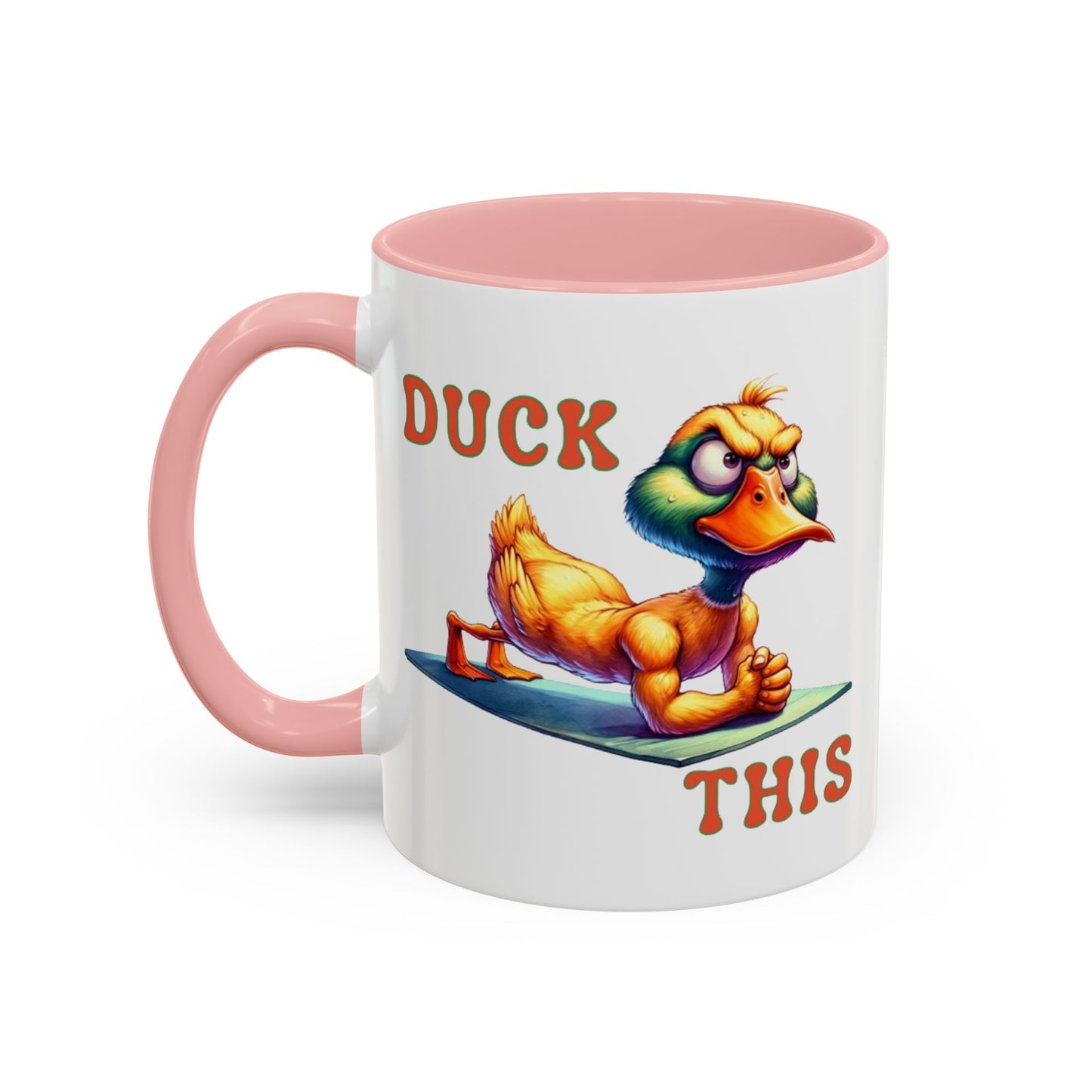 Quirky Duck Yoga Mug - Funny Coffee Cup for Yoga Lovers, Gift for Friends, Exercise Motivation, Duck This Mug
