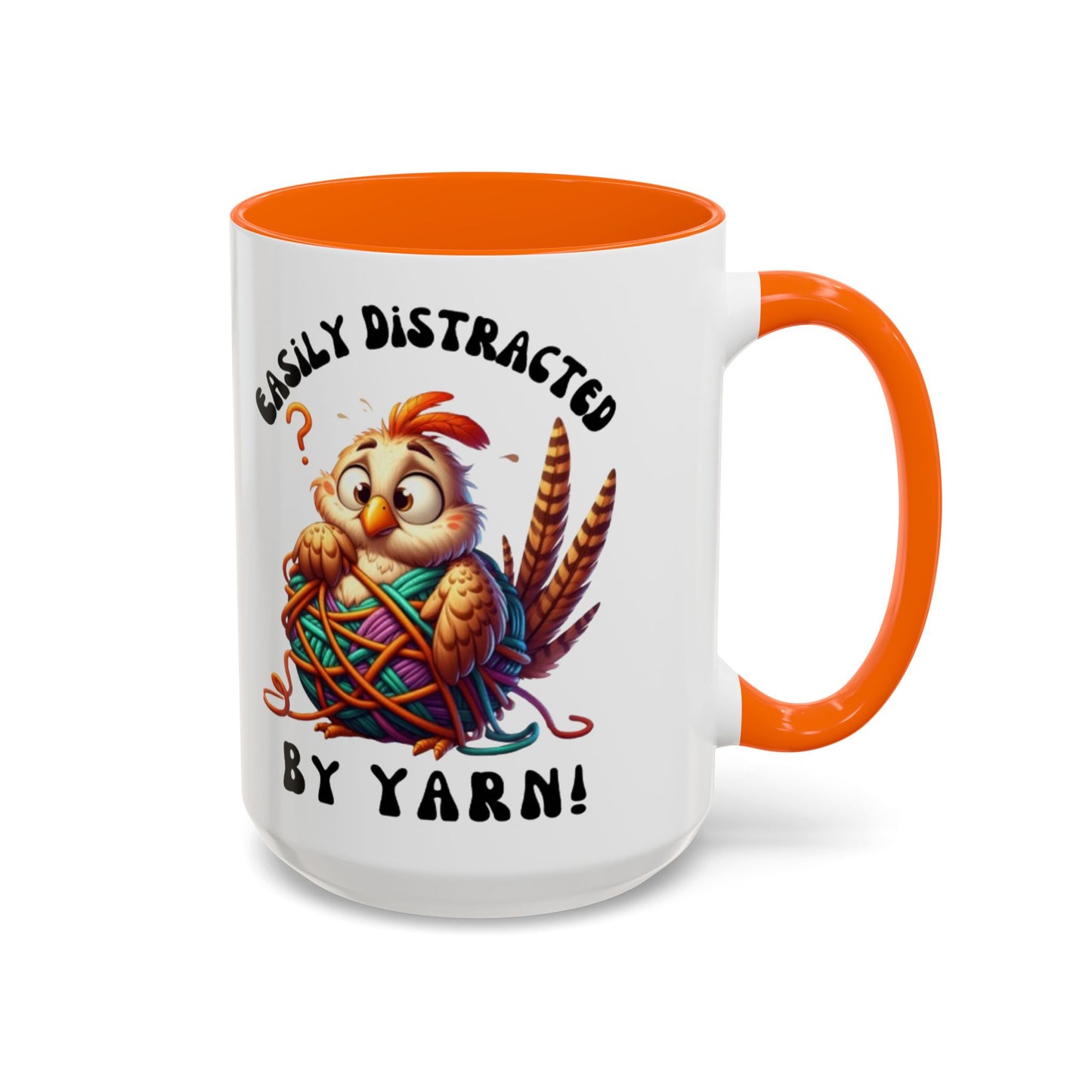 Whimsical Yarn Lover's Coffee Mug – Perfect Gift for Crafters, Crafting Enthusiasts, Cozy Home Decor, Fun Accent Mug