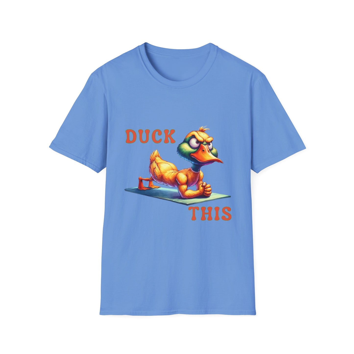 Funny Duck Gym Unisex Softstyle T-Shirt - Perfect for Fitness Lovers & Gift Giving