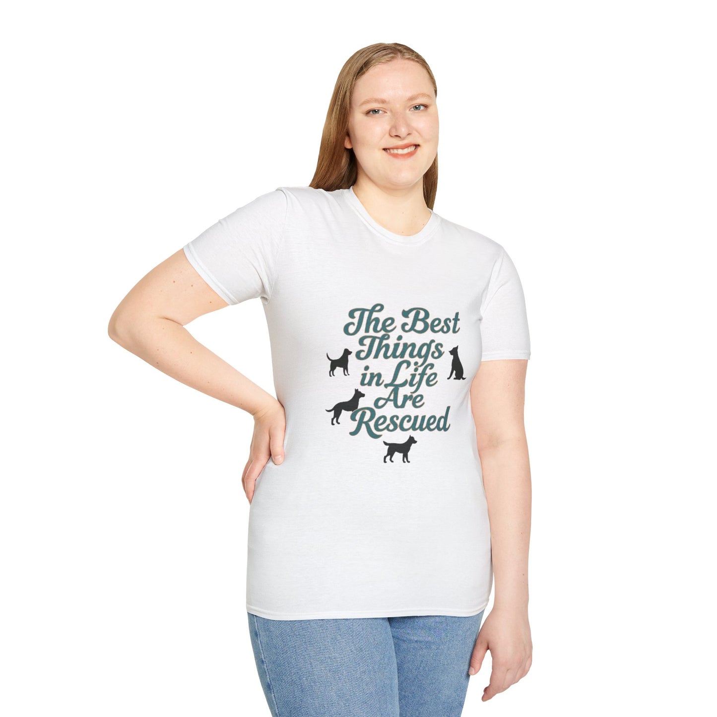 Rescue Dogs Unisex T-Shirt, Pet Lover Gift, Animal Rescue Shirt, Dog Adoption Tee, Gift for Dog Lovers