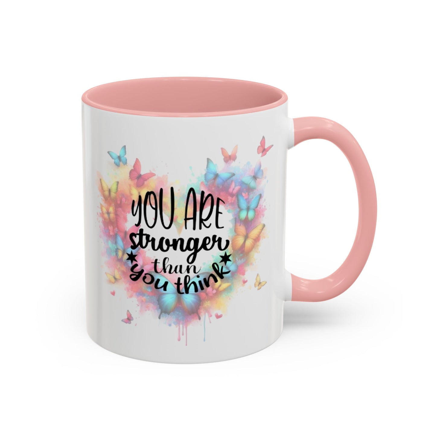 Inspirational Butterfly Coffee Mug, Motivational Gift for Friends, Colorful Mug for Tea Lover, Positive Affirmation, Self-Care Sip