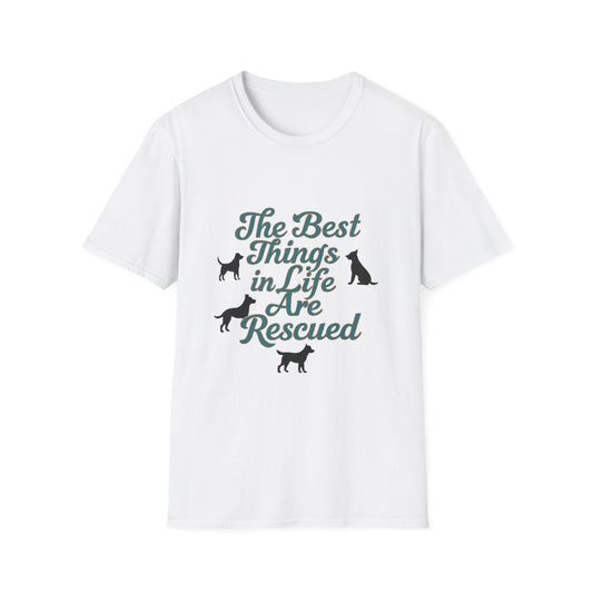 Rescue Dogs Unisex T-Shirt, Pet Lover Gift, Animal Rescue Shirt, Dog Adoption Tee, Gift for Dog Lovers