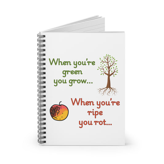 Copy of Whimsical Growth Spiral Notebook - Inspirational Journal, Gift for Students, Eco-Friendly Stationery, Writing Planner, Back to School