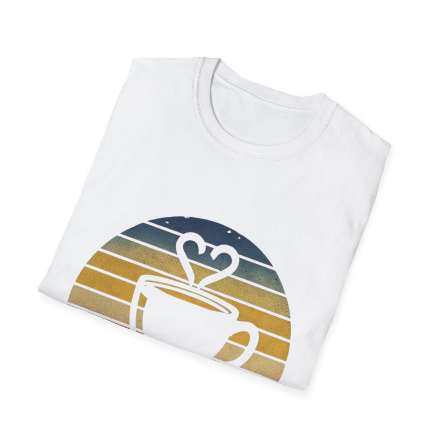 Coffee and Love Unisex T-Shirt - Softstyle Retro Design for Coffee Lovers