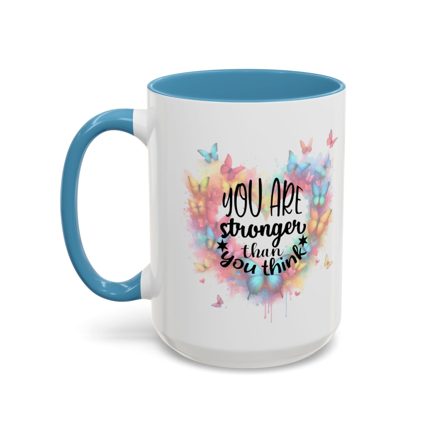 Inspirational Butterfly Coffee Mug, Motivational Gift for Friends, Colorful Mug for Tea Lover, Positive Affirmation, Self-Care Sip