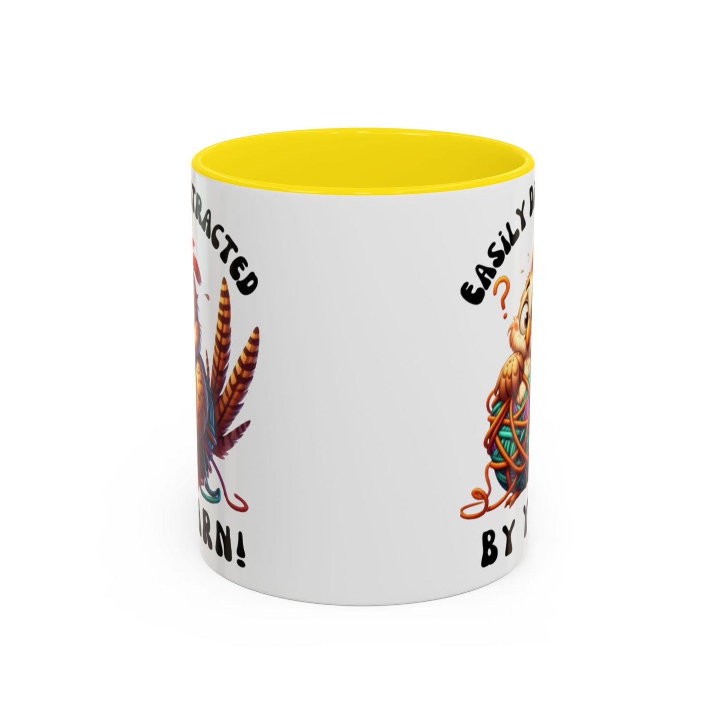 Whimsical Yarn Lover's Coffee Mug – Perfect Gift for Crafters, Crafting Enthusiasts, Cozy Home Decor, Fun Accent Mug