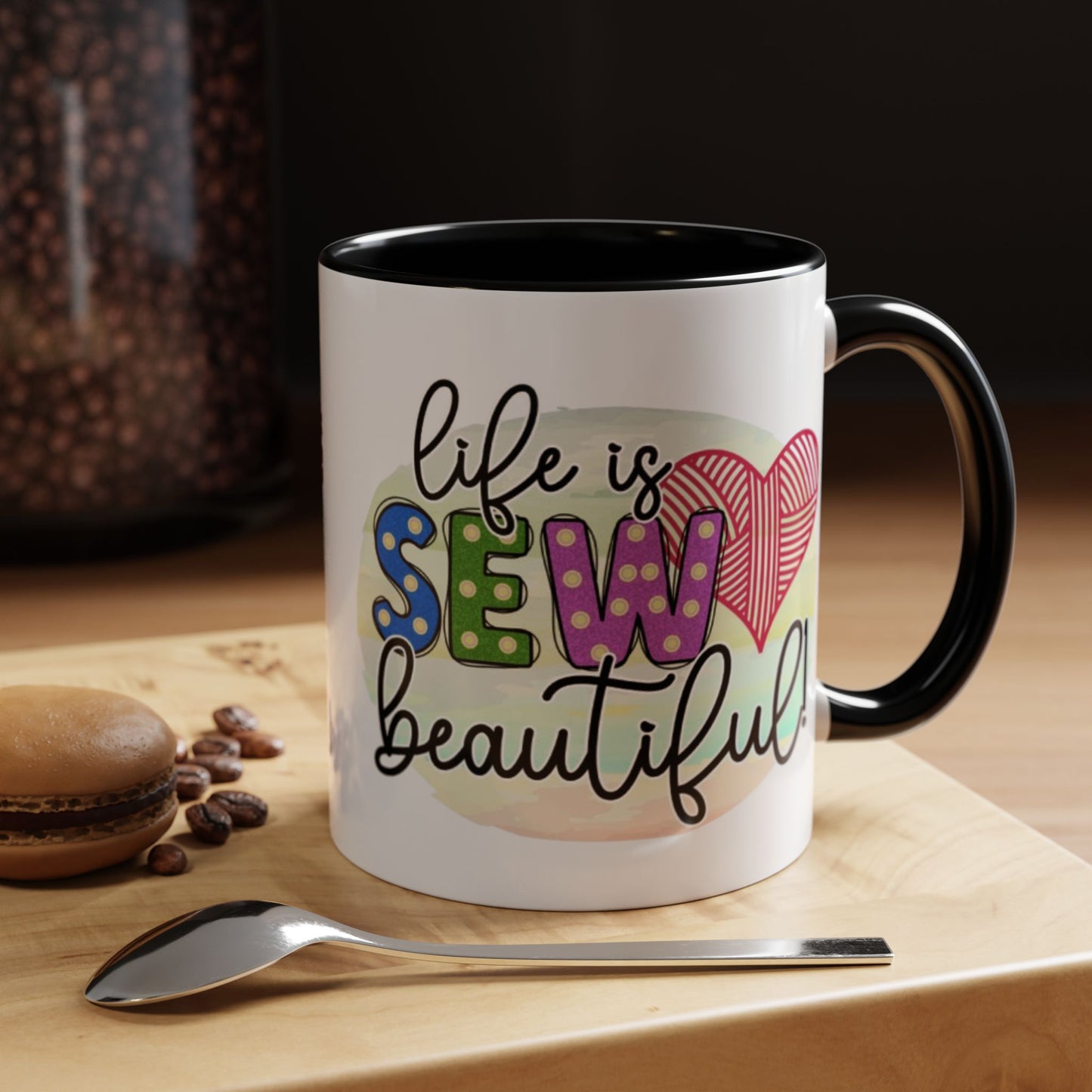 Sewing-Themed Coffee Mug – Perfect Gift for Crafters, Quilters, Birthday, Gift for Her, Inspirational Mug