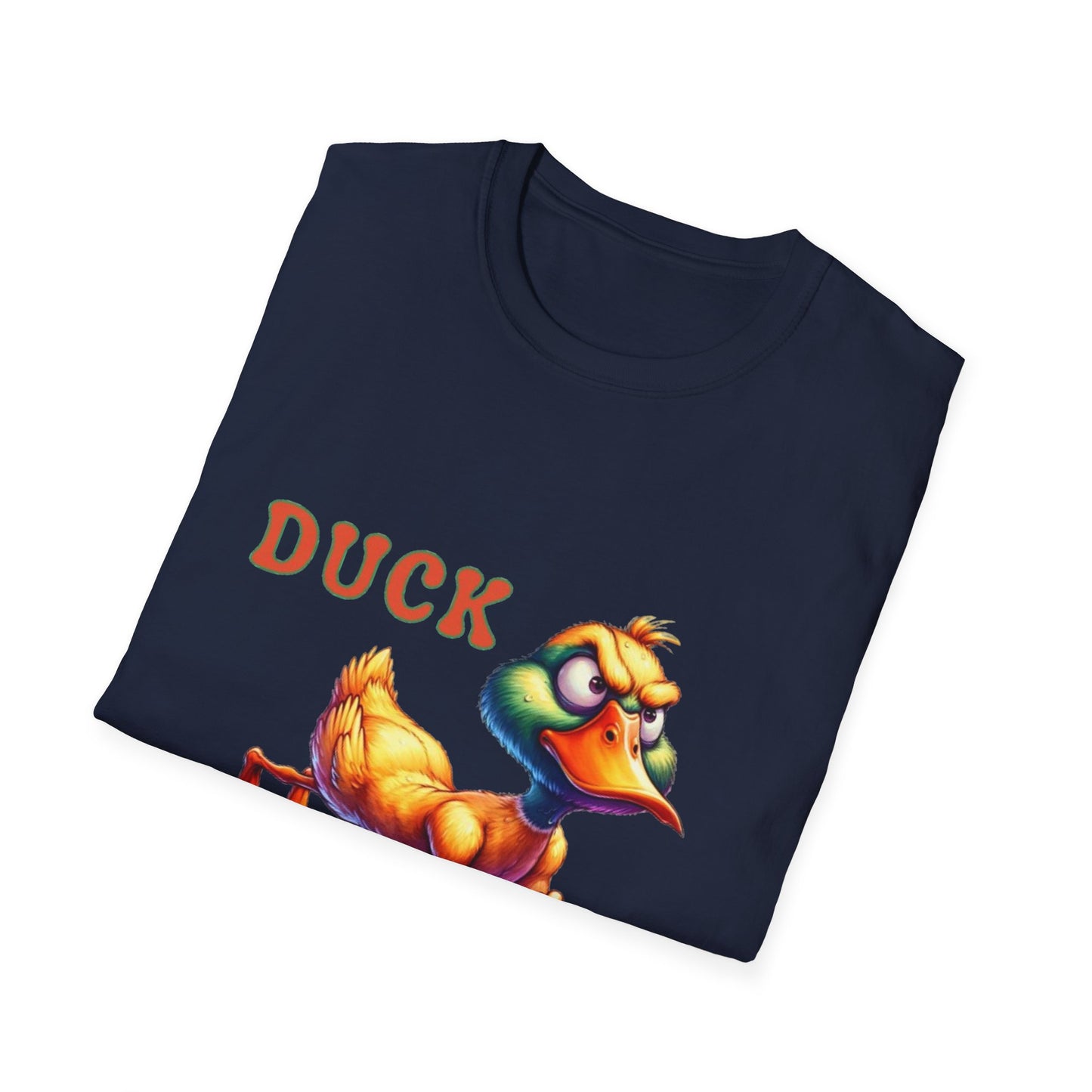 Funny Duck Gym Unisex Softstyle T-Shirt - Perfect for Fitness Lovers & Gift Giving