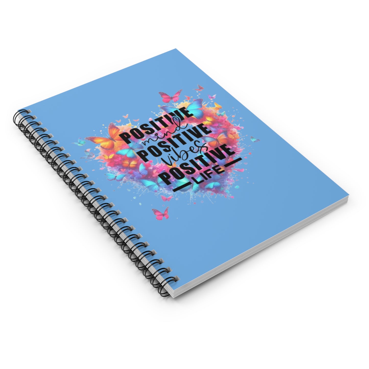 Positive Vibes Spiral Notebook - Inspiring Affirmation Journal
