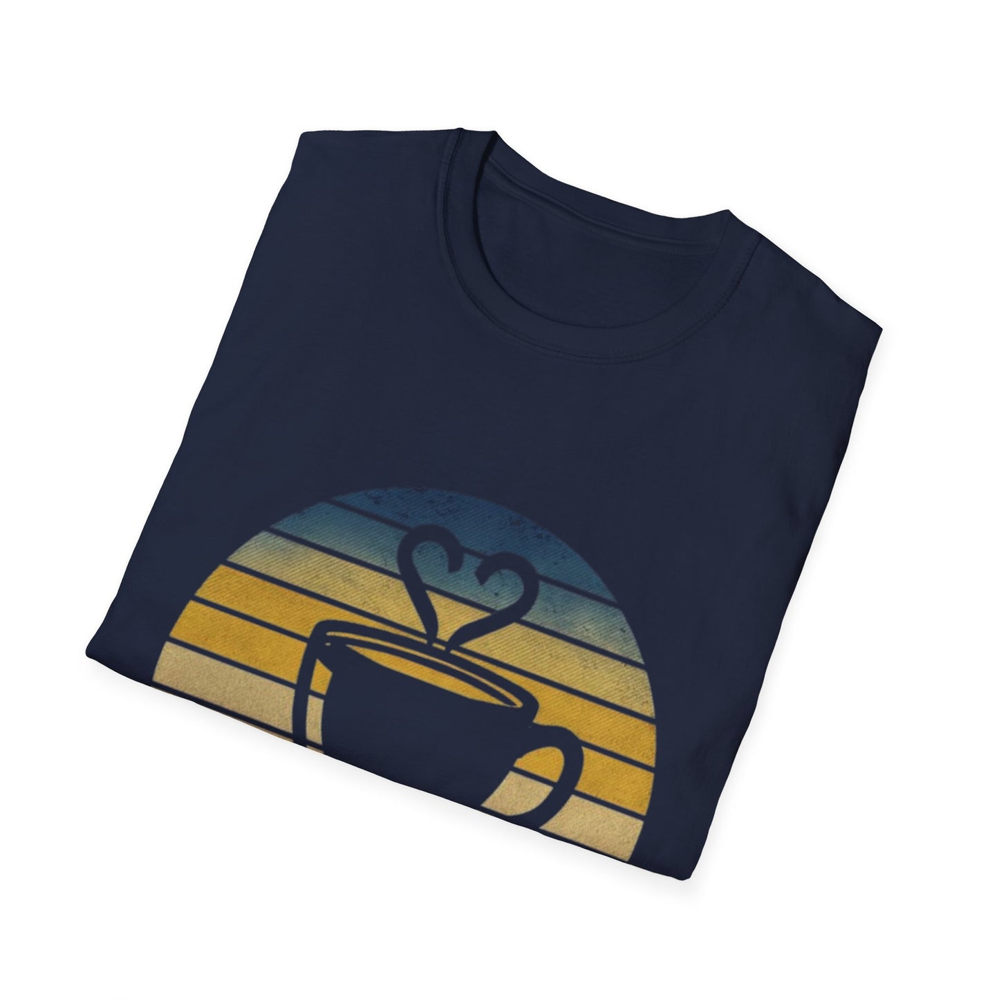 Coffee and Love Unisex T-Shirt - Softstyle Retro Design for Coffee Lovers