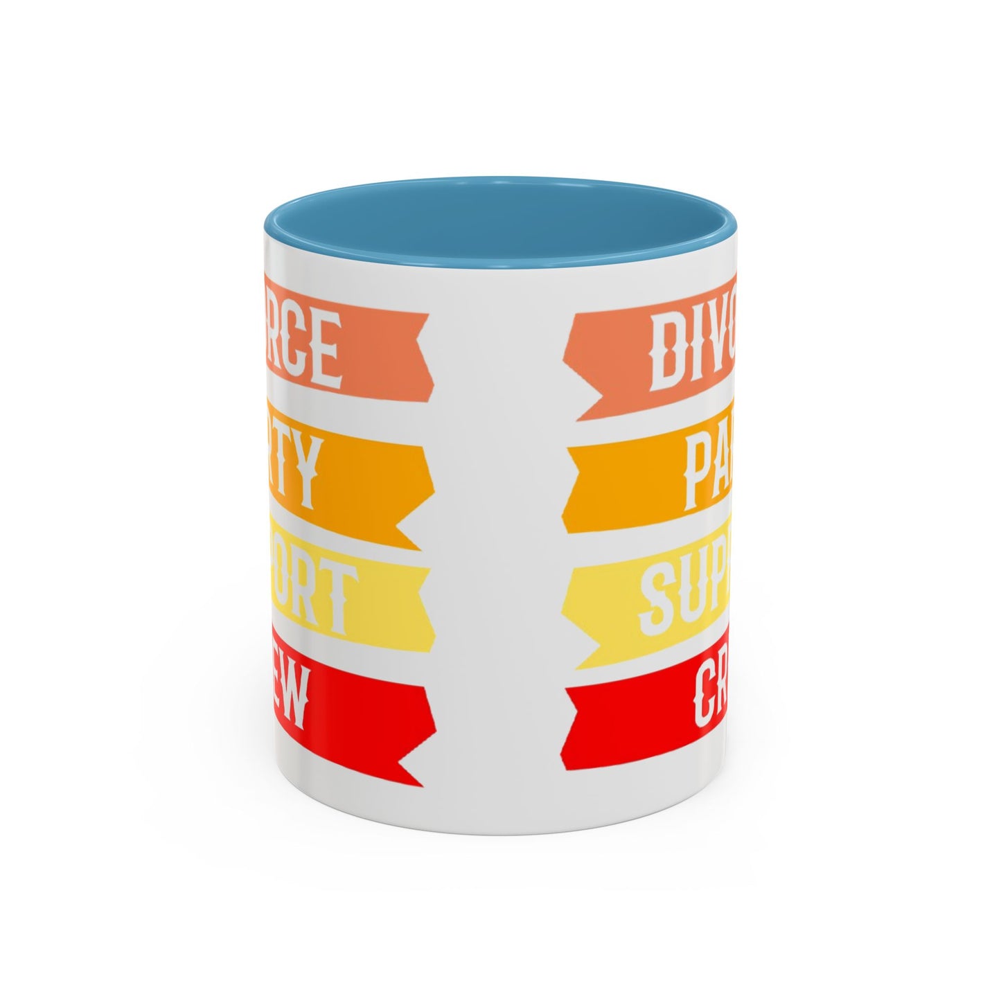 Divorce Party Coffee Mug, Fun Support Crew Mug, Gift for Friends, Celebrate Healing, Offset Accent Mug