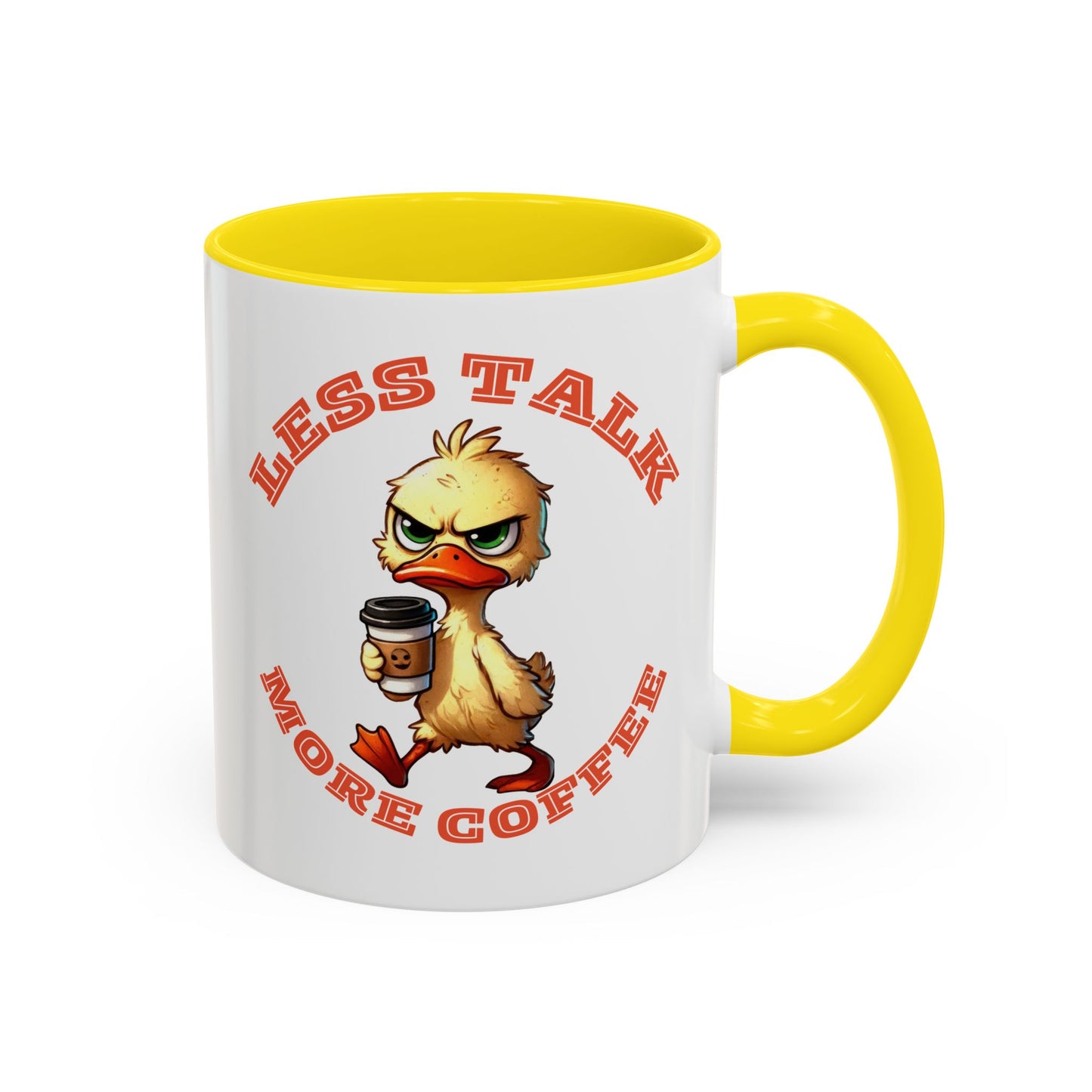 Funny Duck Coffee Mug - Less Talk More Coffee - Perfect for Coffee Lovers