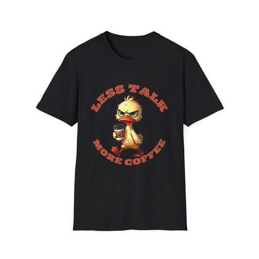 Coffee Lover Unisex T-Shirt - Less Talk More Coffee, Funny Gift for Baristas, Perfect for Casual Wear, Coffee Enthusiast, Birthday Gift