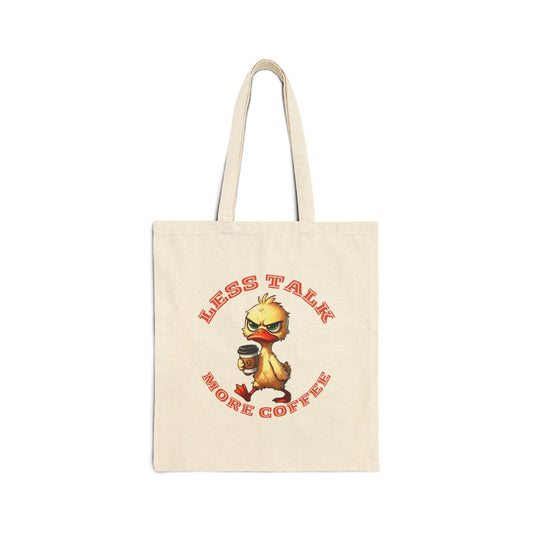 Coffee Lover's Cotton Canvas Tote Bag - Less Talk More Coffee Shopping Bag, Eco-Friendly Gift for Baristas, Cute Tote for Daily Use, [...]