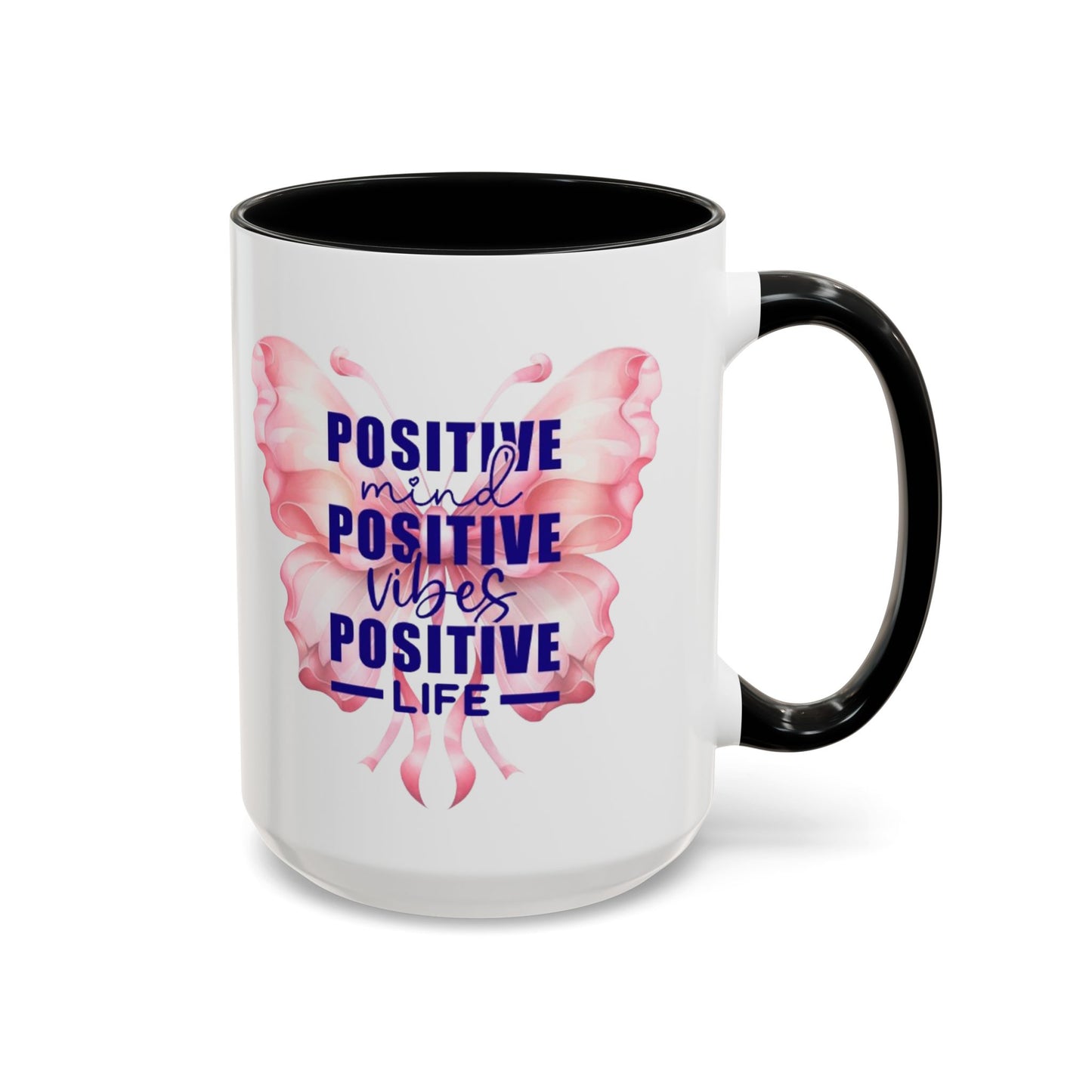 Positive Vibes Coffee Mug, Inspirational Mug, Motivational Mug for Home Office, Gift for Friends, Encouragement Cup, Positive Mind Decor