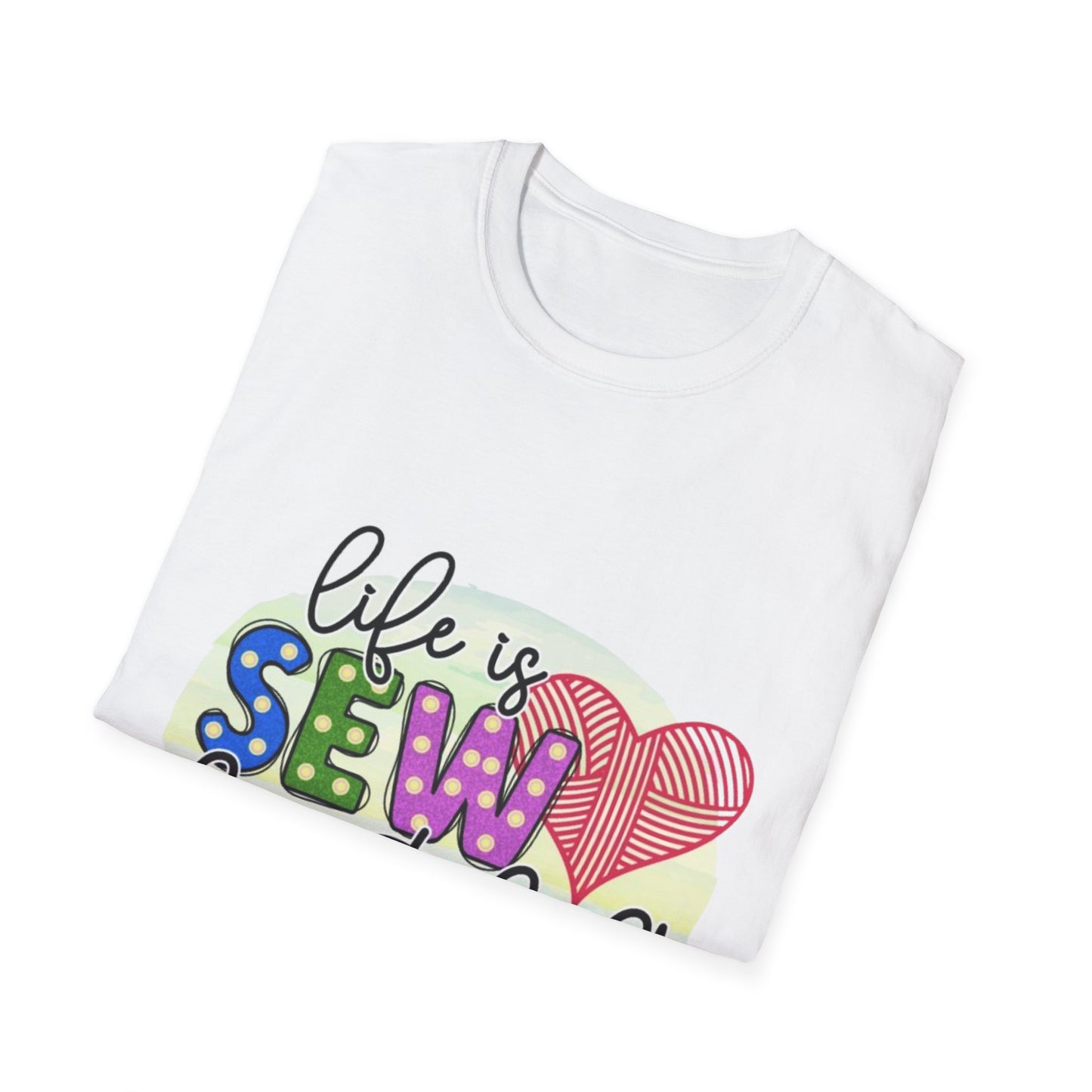 Sewing Enthusiast T-Shirt - Life is Sew Beautiful, Gift for Sewers, Craft Lovers, Quilters, DIY Apparel, Sewing Gifts