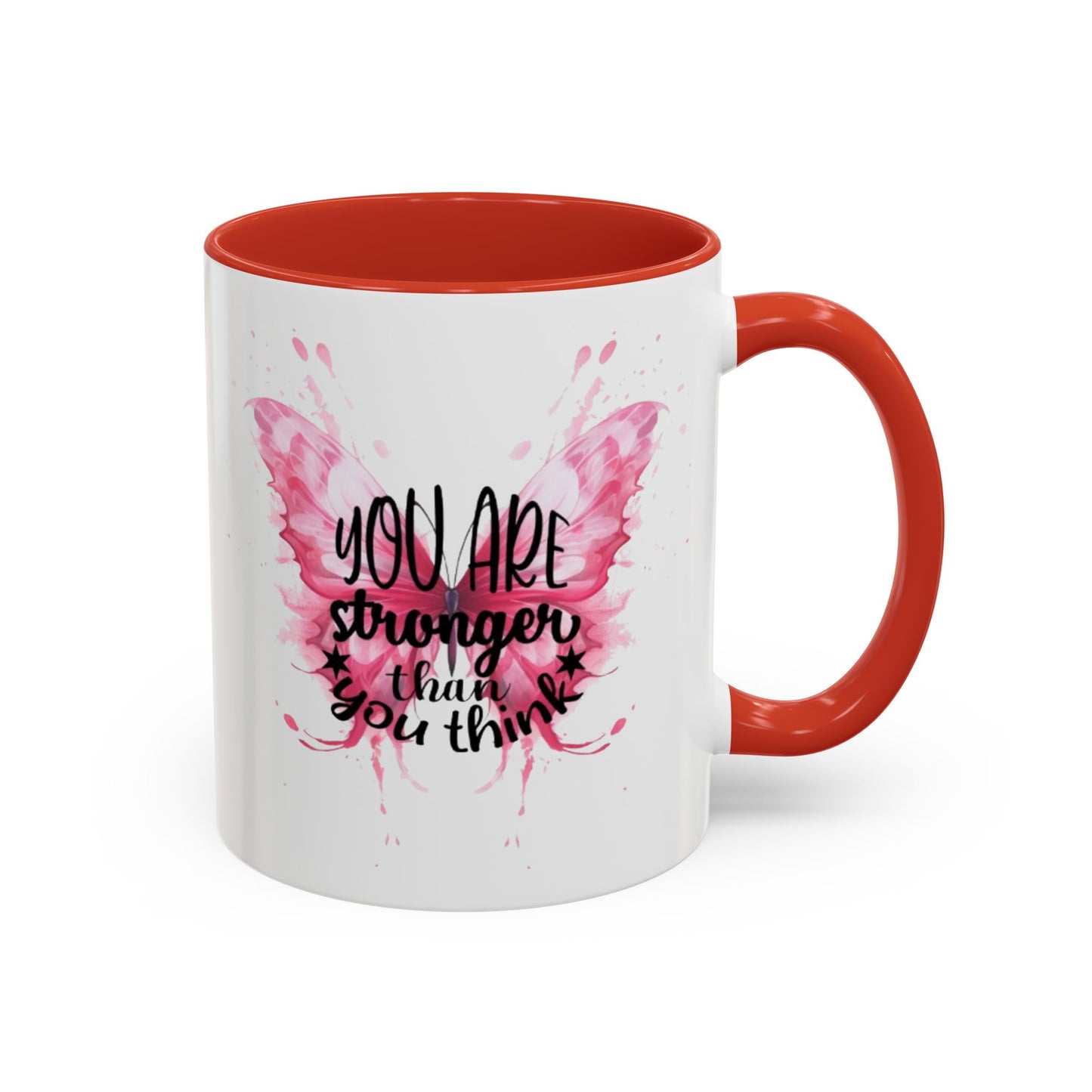 Inspirational Butterfly Coffee Mug, Empowerment Gift, Motivational Drinkware, Self-Care Mug, Butterfly Decor, Pink Mug