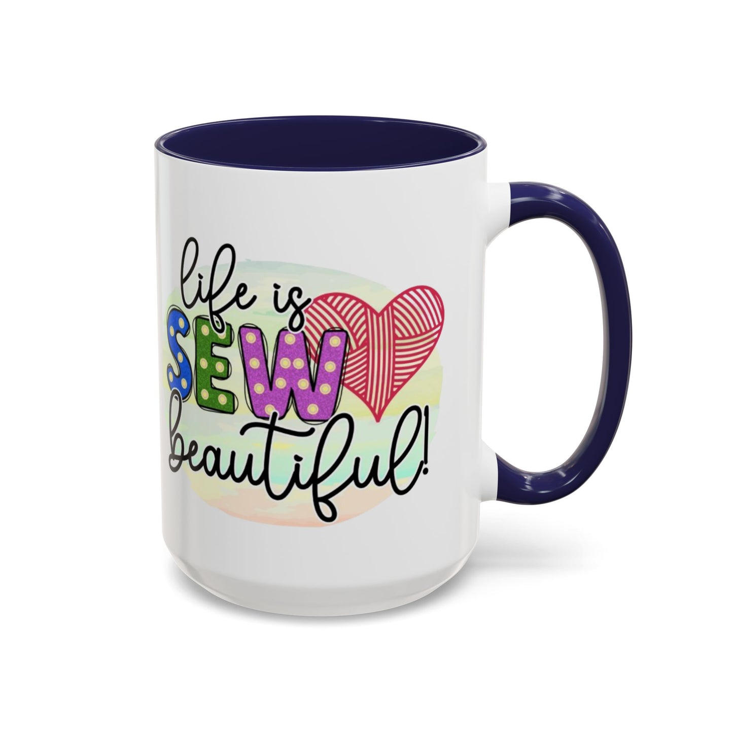 Sewing-Themed Coffee Mug – Perfect Gift for Crafters, Quilters, Birthday, Gift for Her, Inspirational Mug