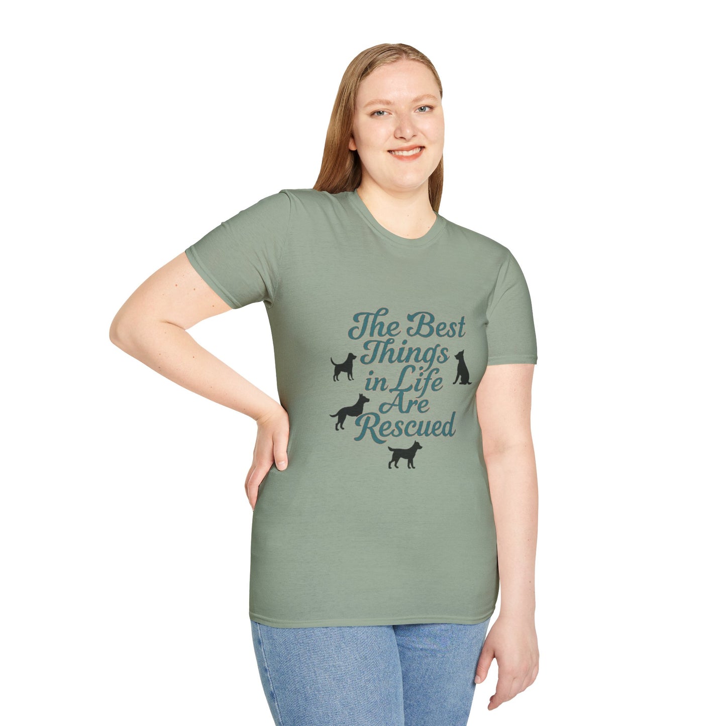 Rescue Dogs Unisex T-Shirt, Pet Lover Gift, Animal Rescue Shirt, Dog Adoption Tee, Gift for Dog Lovers