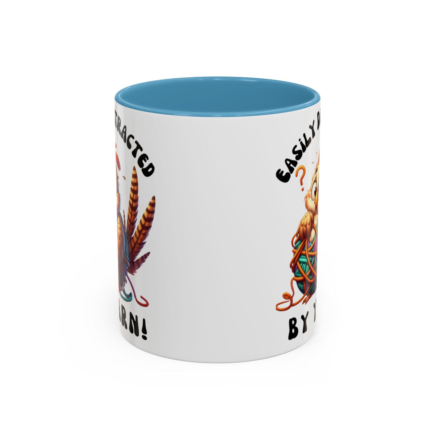 Whimsical Yarn Lover's Coffee Mug – Perfect Gift for Crafters, Crafting Enthusiasts, Cozy Home Decor, Fun Accent Mug