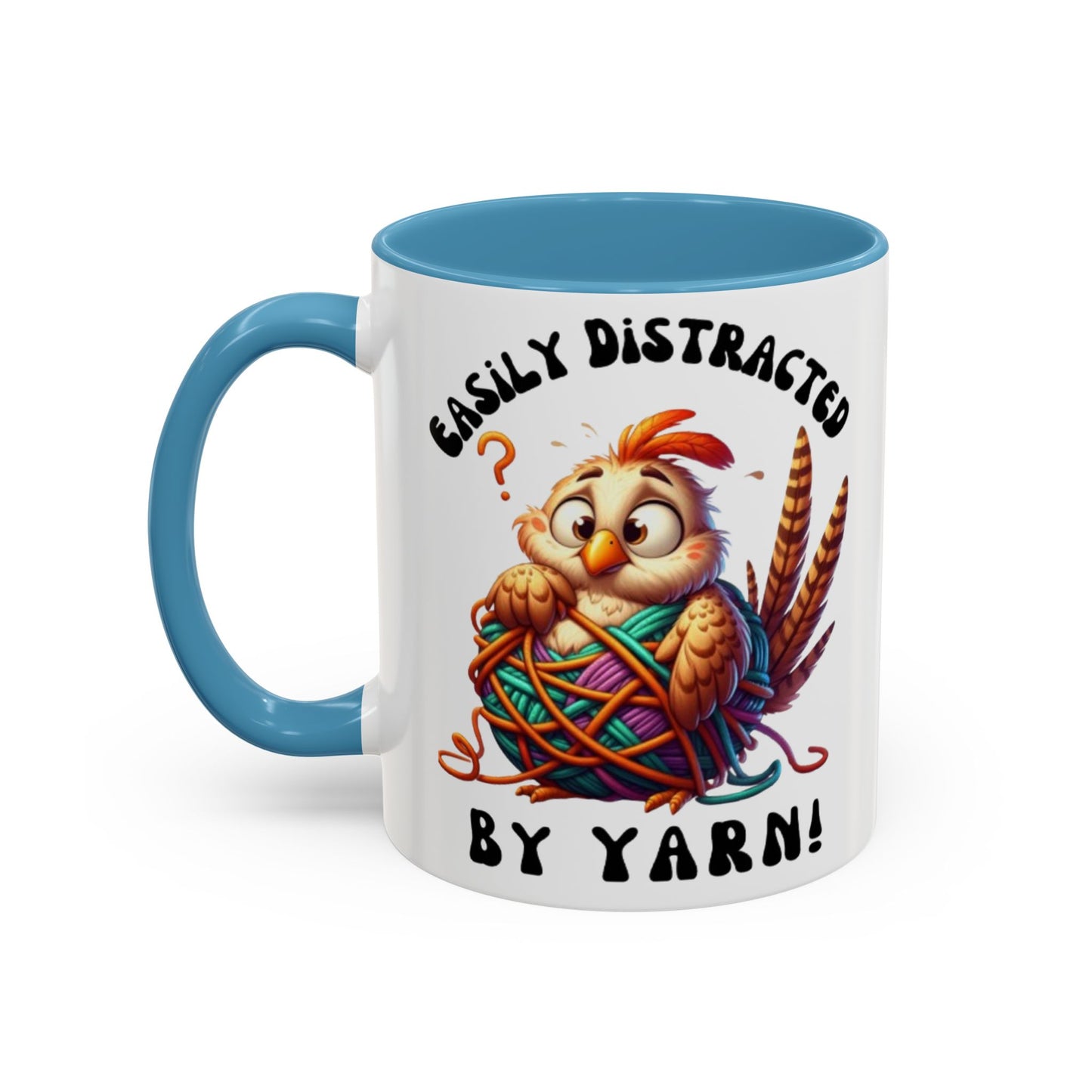 Whimsical Yarn Lover's Coffee Mug – Perfect Gift for Crafters, Crafting Enthusiasts, Cozy Home Decor, Fun Accent Mug