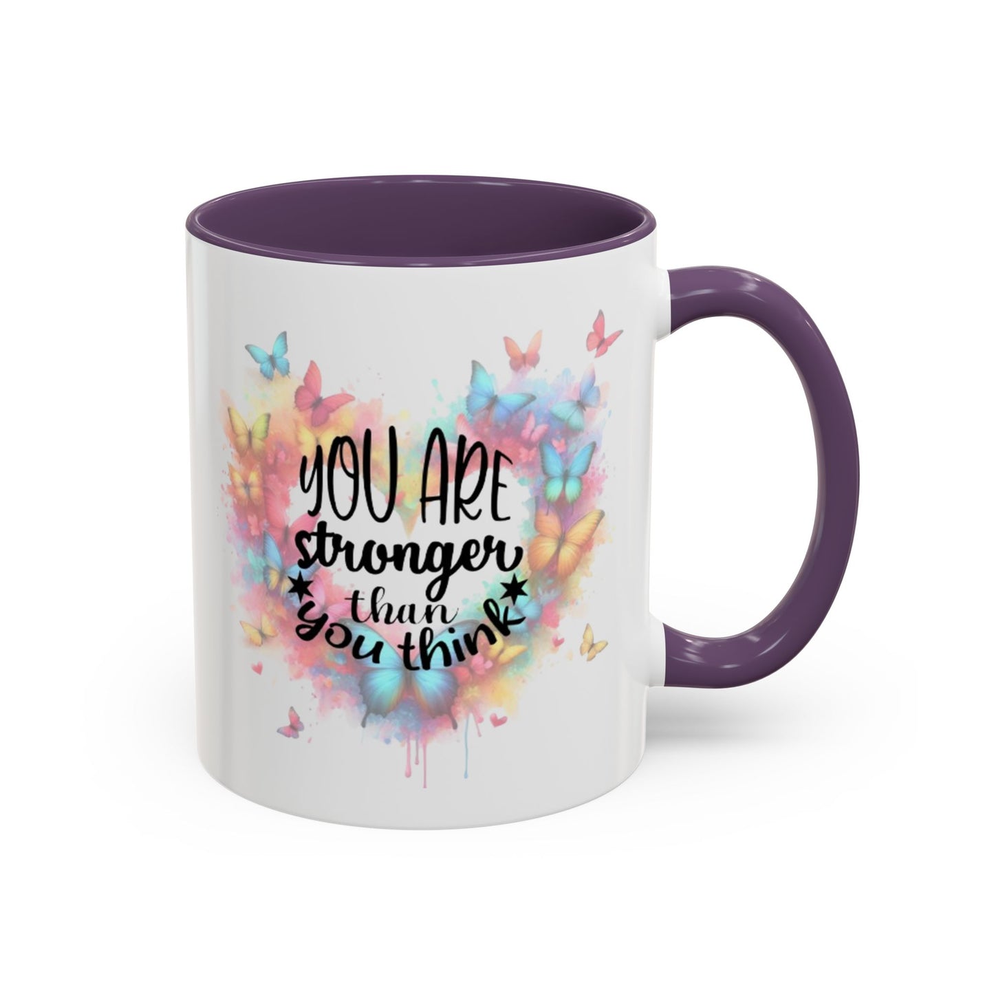 Inspirational Butterfly Coffee Mug, Motivational Gift for Friends, Colorful Mug for Tea Lover, Positive Affirmation, Self-Care Sip