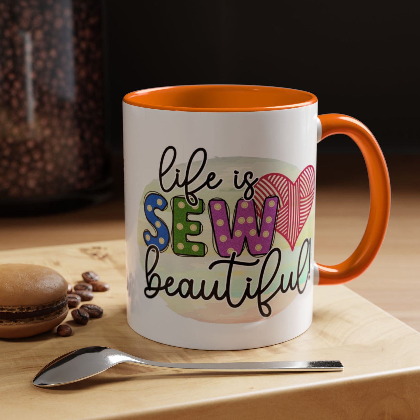 Sewing-Themed Coffee Mug – Perfect Gift for Crafters, Quilters, Birthday, Gift for Her, Inspirational Mug