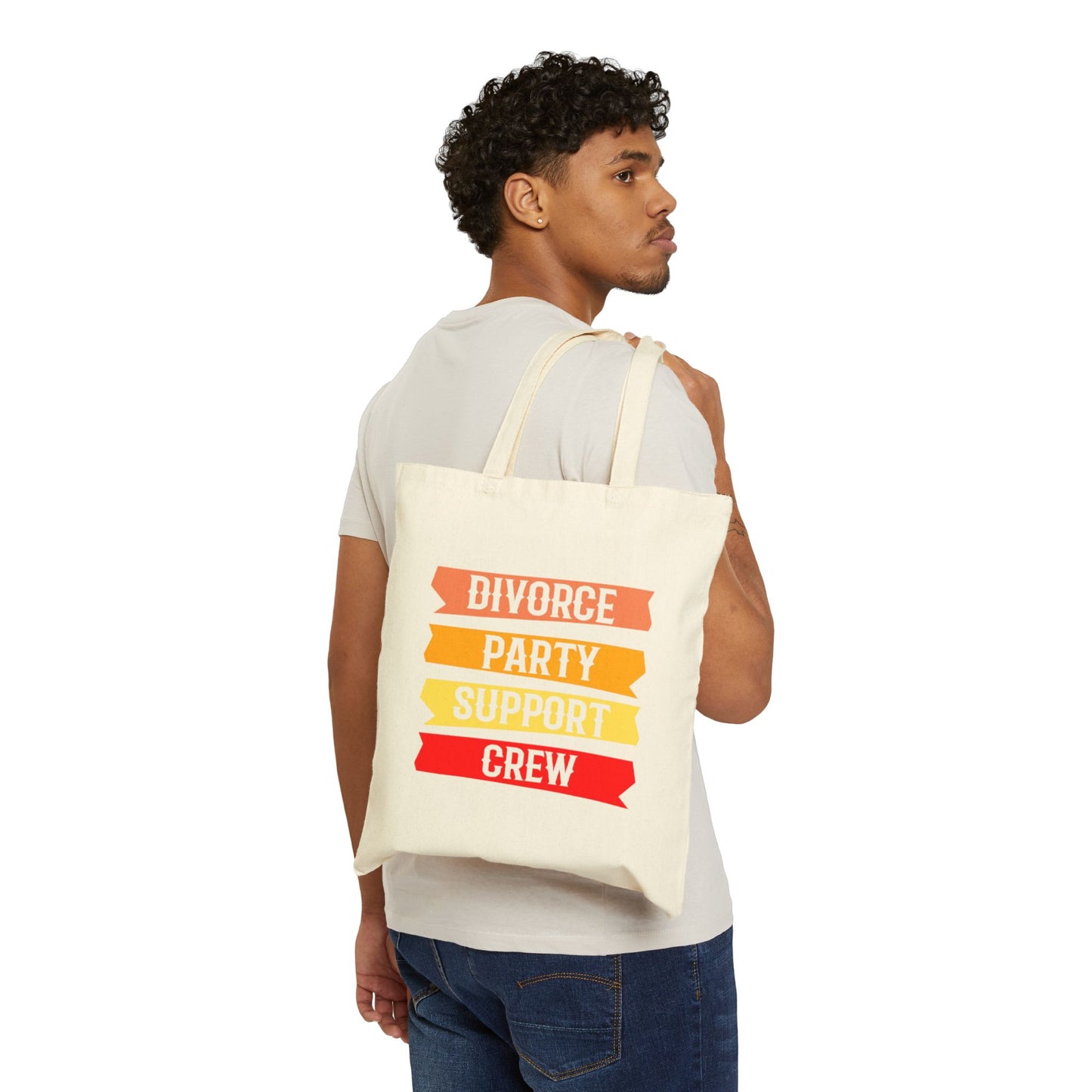 Divorce Party Support Crew Tote Bag | Funny Gift, Women's Tote, Canvas Bag, Party Accessory, Eco-Friendly Shopping Bag