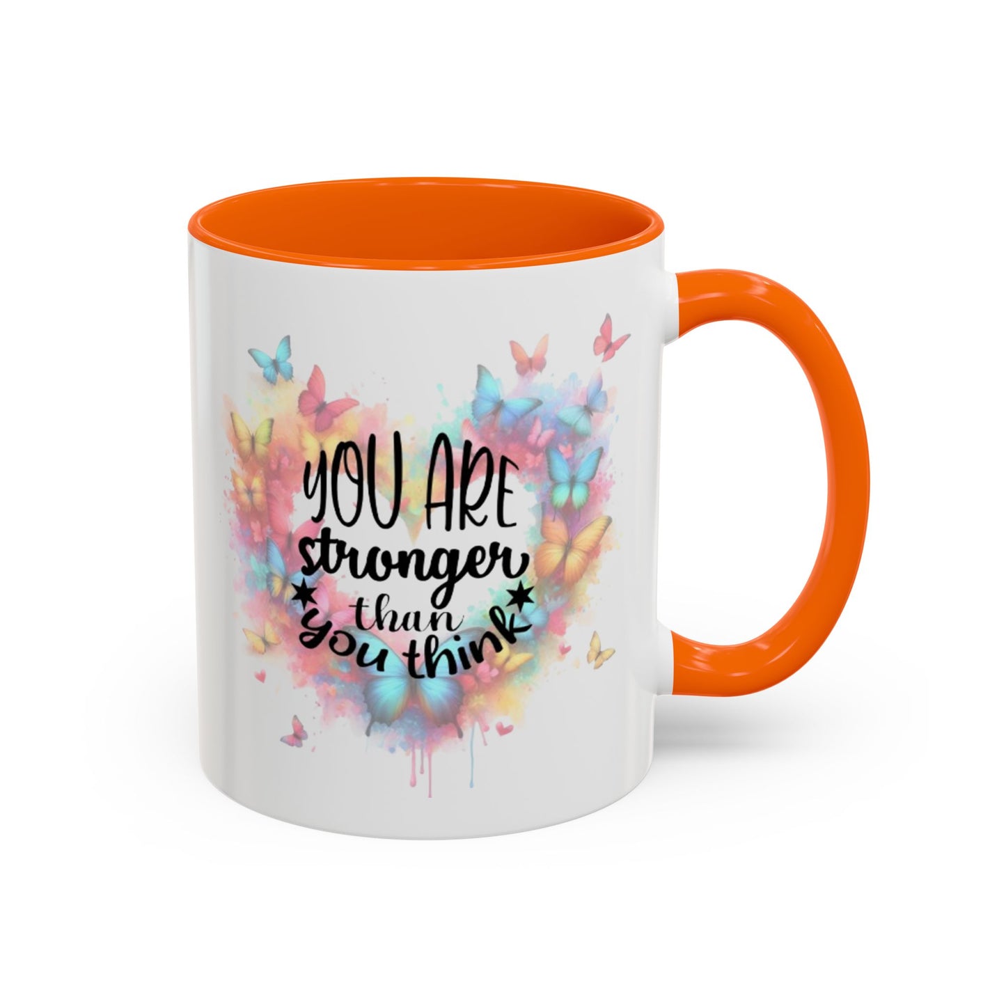 Inspirational Butterfly Coffee Mug, Motivational Gift for Friends, Colorful Mug for Tea Lover, Positive Affirmation, Self-Care Sip
