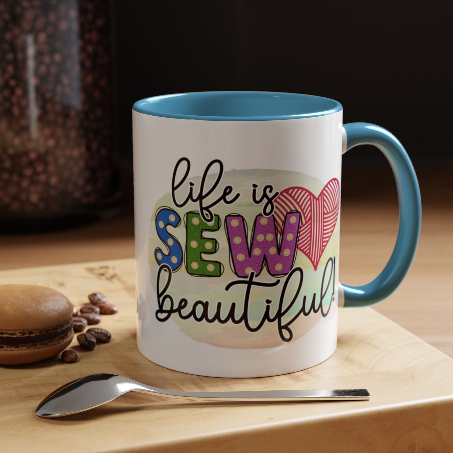 Sewing-Themed Coffee Mug – Perfect Gift for Crafters, Quilters, Birthday, Gift for Her, Inspirational Mug