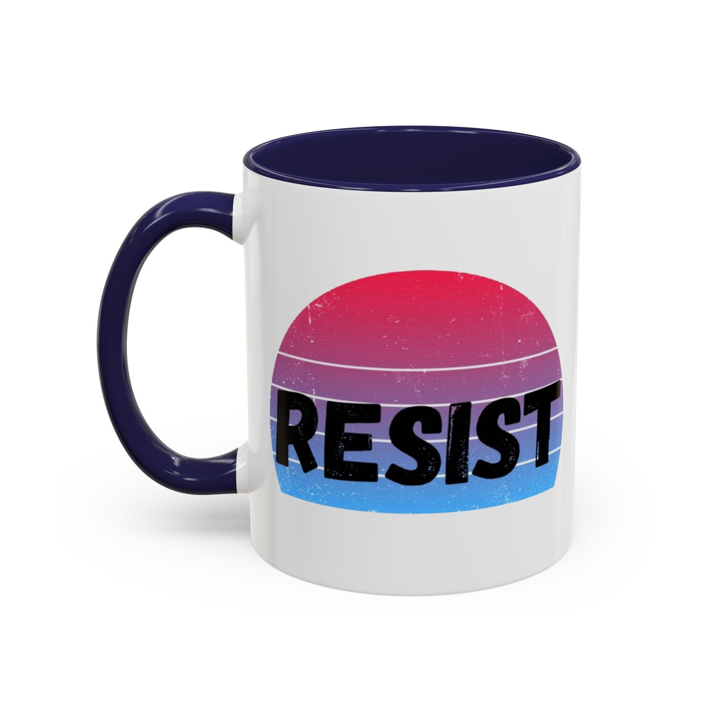 Colorful Resist Coffee Mug, Motivational Mug for Empowerment, Perfect Gift for Activists, Inspirational Kitchenware, 11oz 15oz