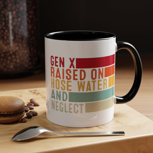 Gen X Motivation Mug | 11 & 15oz Accent Coffee Mug, Gift for Gen X, Fun Coffee Cup, Vintage Style Drinkware, Nostalgic Home Decor