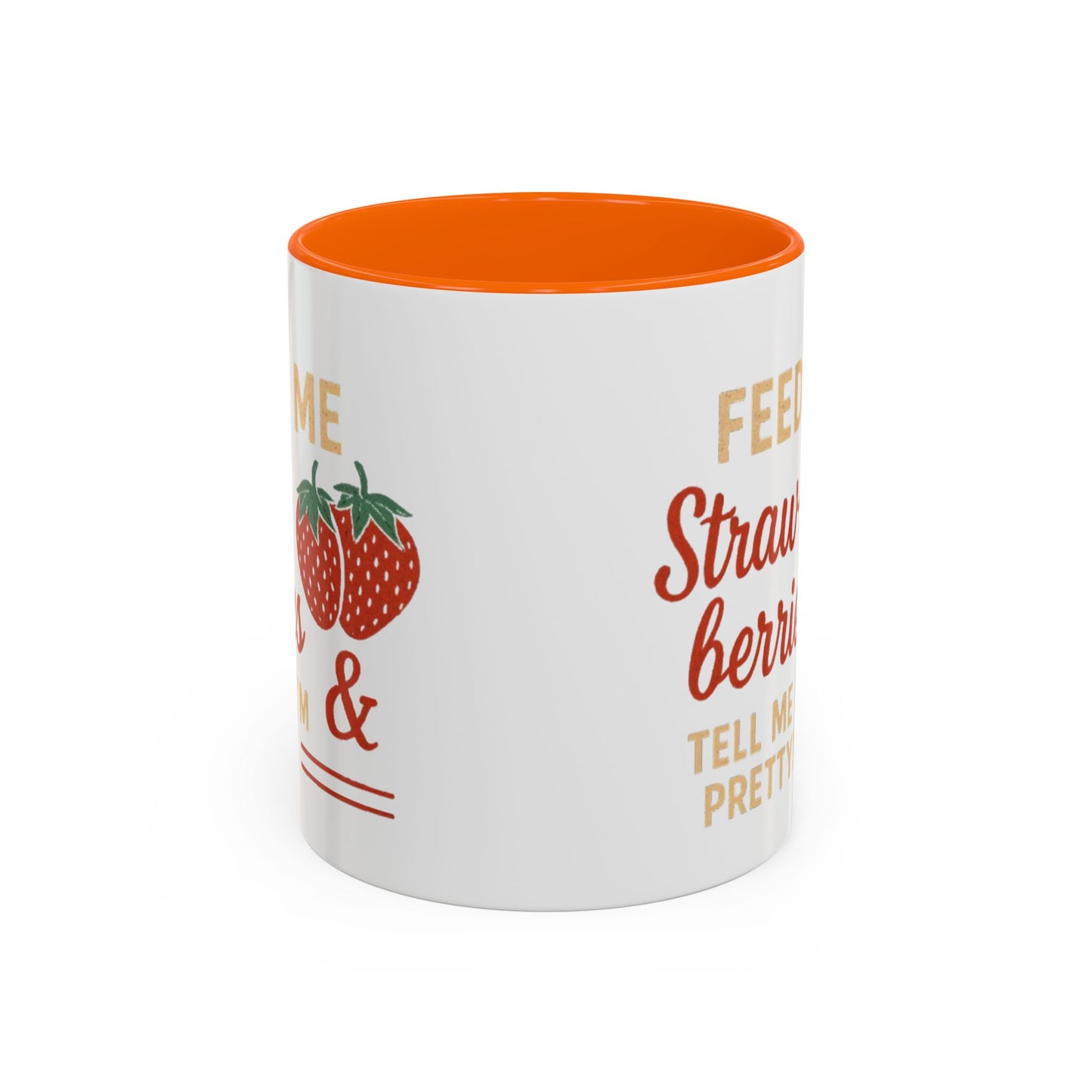 Cute Strawberry Themed Accent Coffee Mug - Perfect for Gifts, Home, Kitchen, Birthday, Fun Quotes