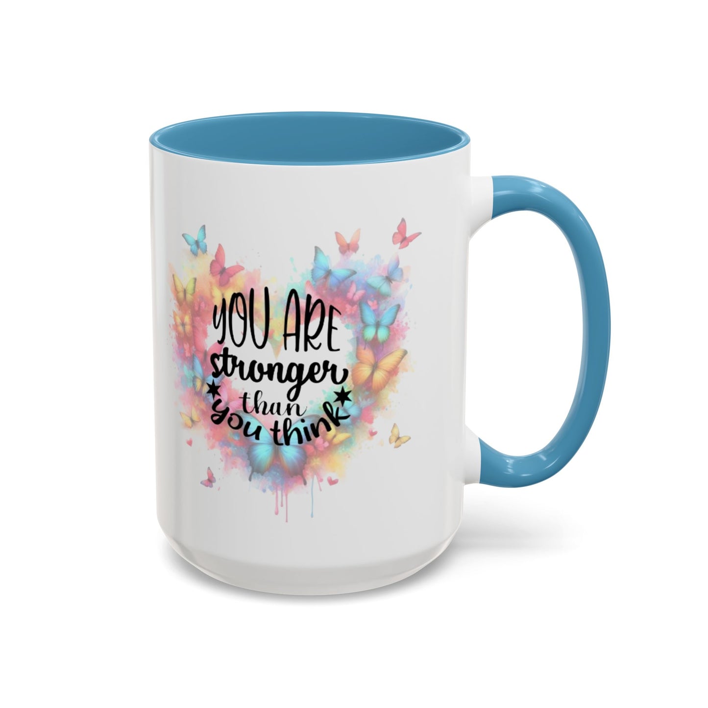 Inspirational Butterfly Coffee Mug, Motivational Gift for Friends, Colorful Mug for Tea Lover, Positive Affirmation, Self-Care Sip