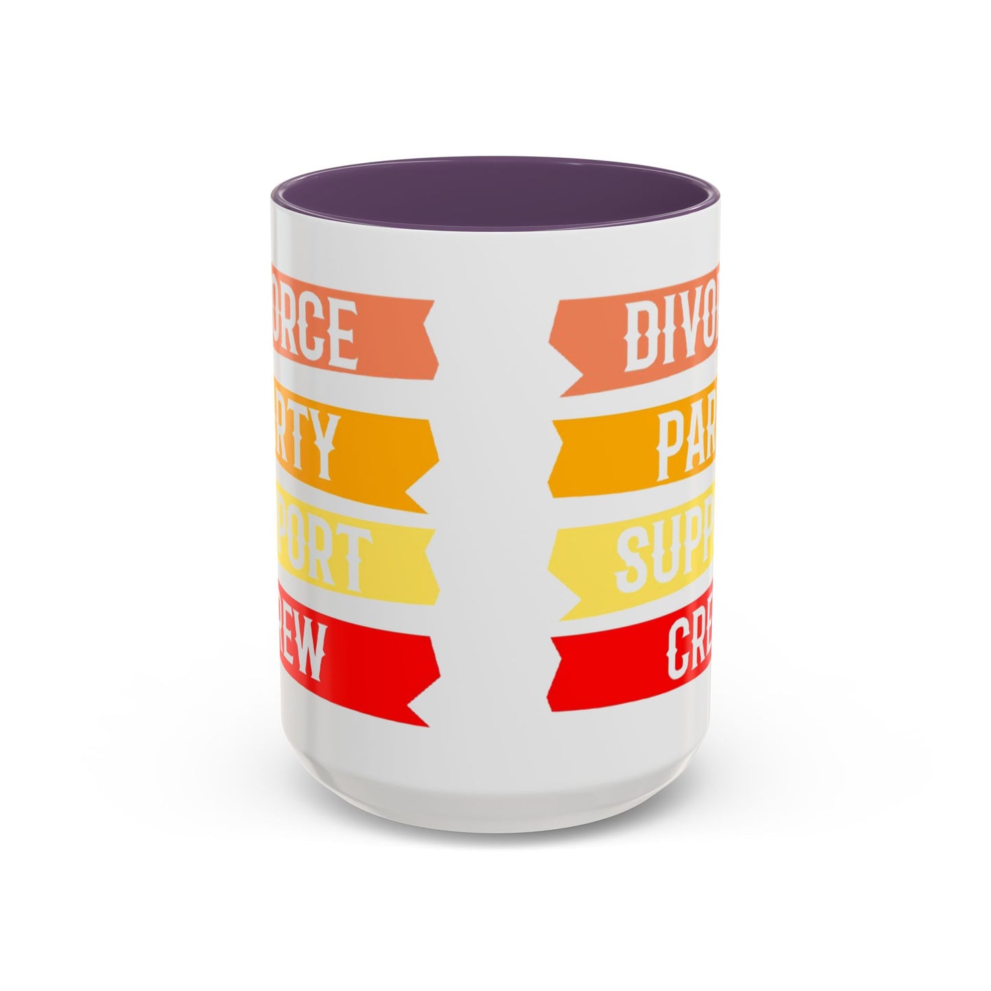 Divorce Party Coffee Mug, Fun Support Crew Mug, Gift for Friends, Celebrate Healing, Offset Accent Mug