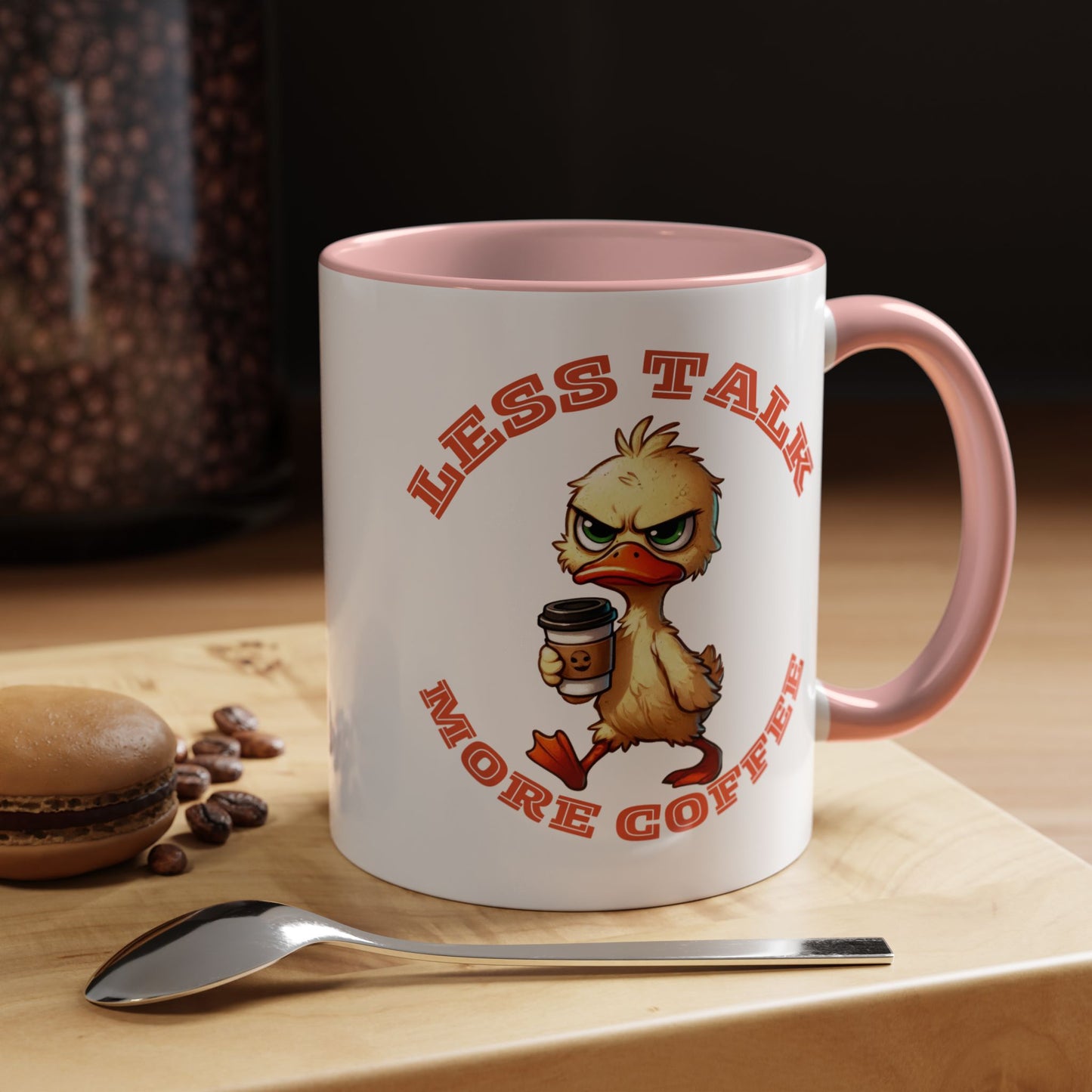 Funny Duck Coffee Mug - Less Talk More Coffee - Perfect for Coffee Lovers