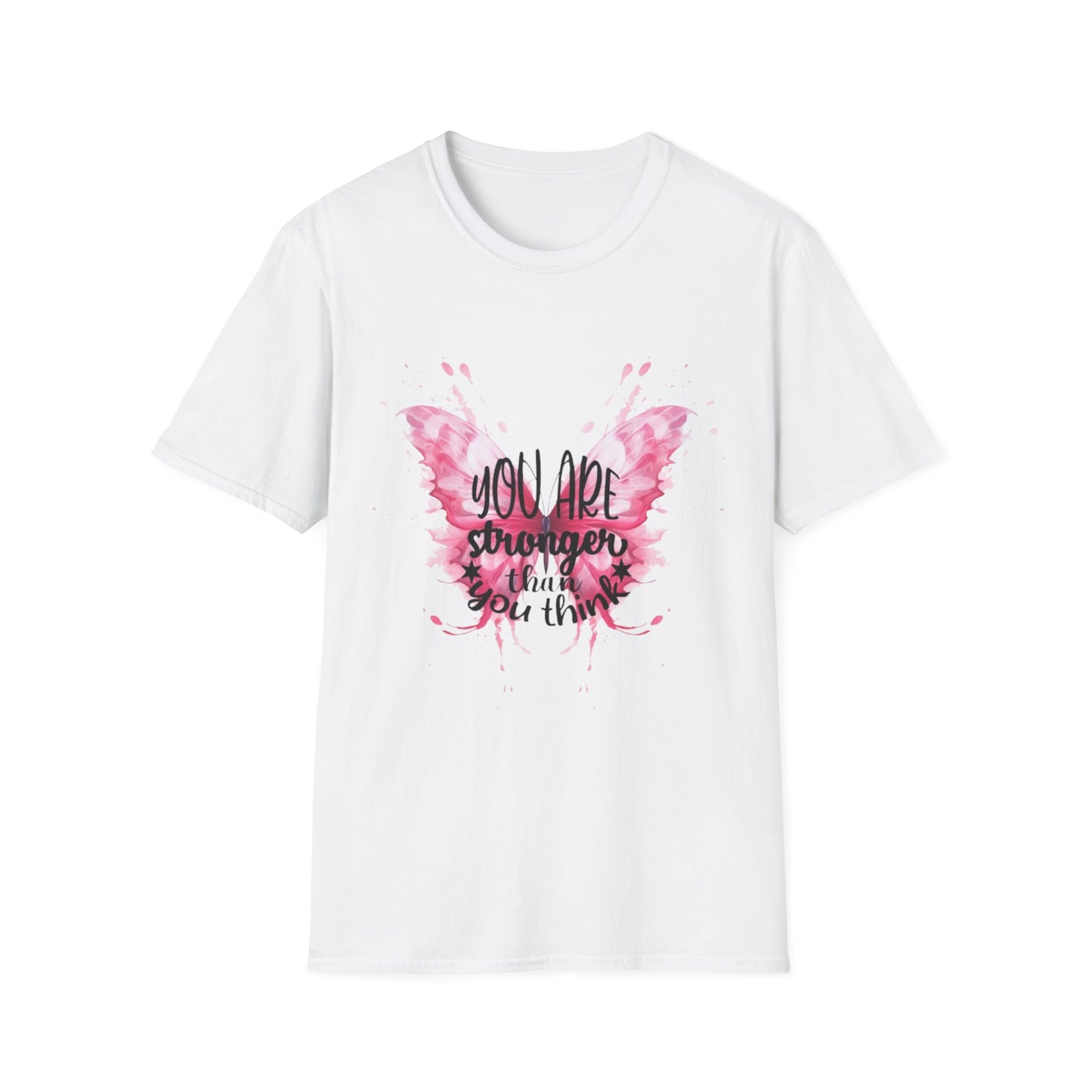 Empowering Butterfly T-Shirt, Inspirational Tee, Motivational Gift, Affirmation Apparel, Positive Vibes Shirt, Strength Quote T-Shirt
