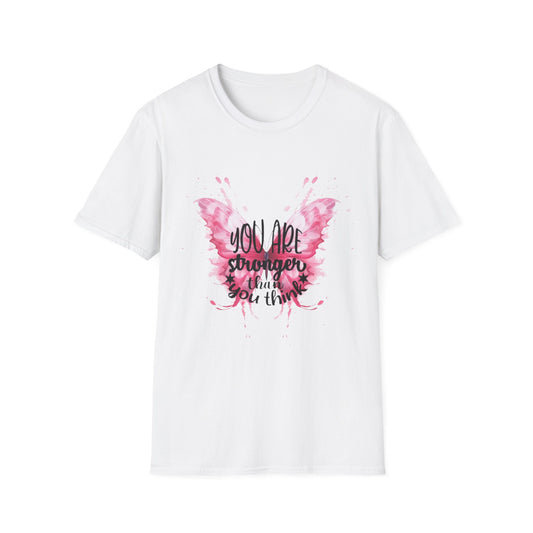 Empowering Butterfly T-Shirt, Inspirational Tee, Motivational Gift, Affirmation Apparel, Positive Vibes Shirt, Strength Quote T-Shirt